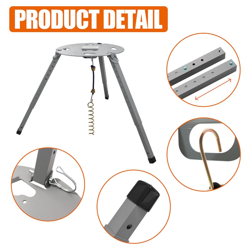 Bylot TR-1518 Satellite Tripod Mount,Compatible with Carryout(GM-1518, GM-1599, GM-MP1), Pathway and Playmaker RV Satellite Antennas,and Adjustable Height (14.5 inches-22 inches). - Image 3